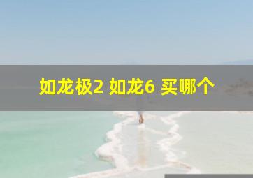 如龙极2 如龙6 买哪个